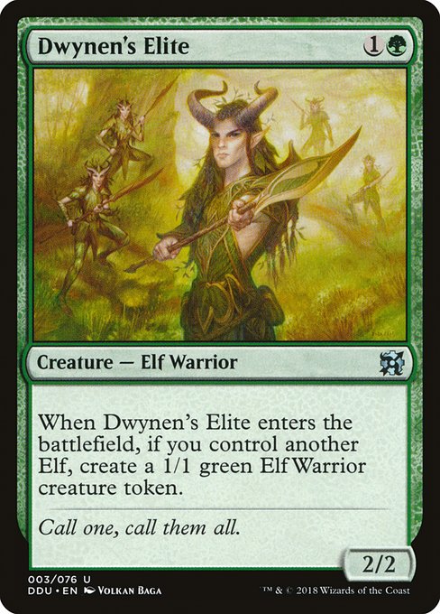 Dwynen's Elite (Duel Decks: Elves vs Inventors) Light Play