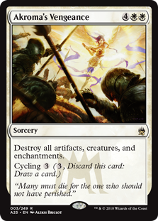 Akroma's Vengeance (Masters 25) Light Play