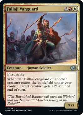 Fallaji Vanguard (The Brothers' War) Near Mint Foil