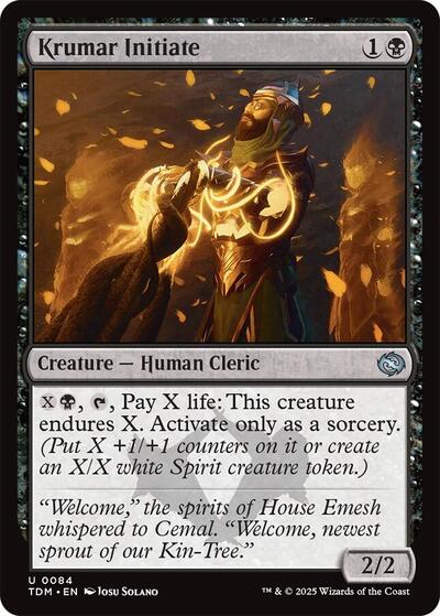 Krumar Initiate (Tarkir: Dragonstorm) Near Mint Foil