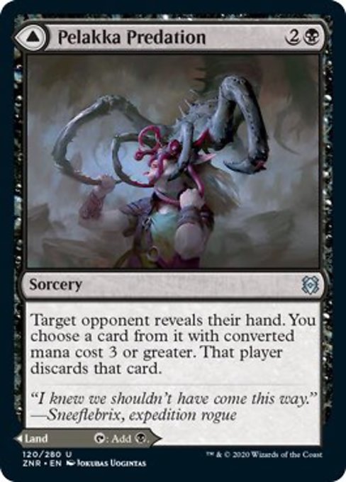 Pelakka Predation / Pelakka Caverns (Zendikar Rising) Near Mint Foil
