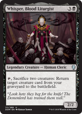 Whisper, Blood Liturgist (Dominaria) Near Mint