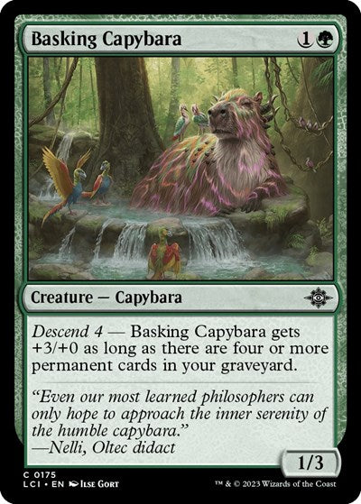 Basking Capybara (The Lost Caverns of Ixalan) Near Mint Foil