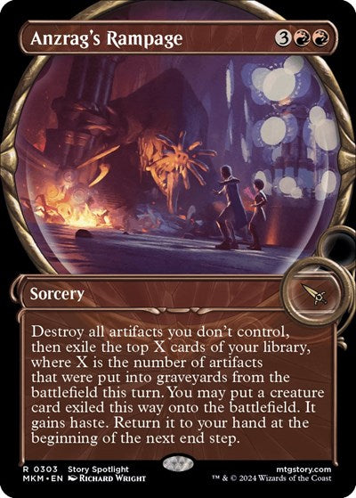 Anzrag's Rampage (Showcase) (Murders at Karlov Manor) Light Play Foil