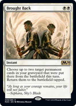 Brought Back (Magic 2020 Core Set) Light Play