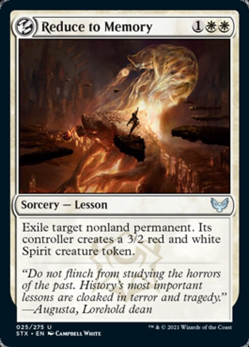 Reduce to Memory (Strixhaven) Near Mint Foil