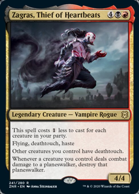 Zagras, Thief of Heartbeats (Zendikar Rising) Light Play