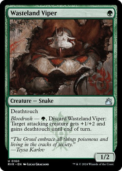 Wasteland Viper (Ravnica Remastered) Light Play