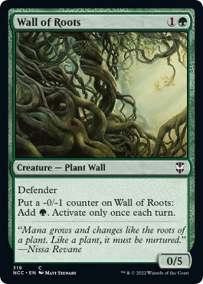 Wall of Roots (Commander: Streets of New Capenna) Light Play