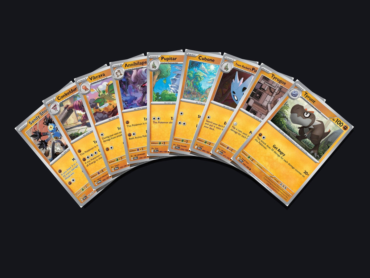 pokemon fighting card lot 50 cards no duplicates – arch view