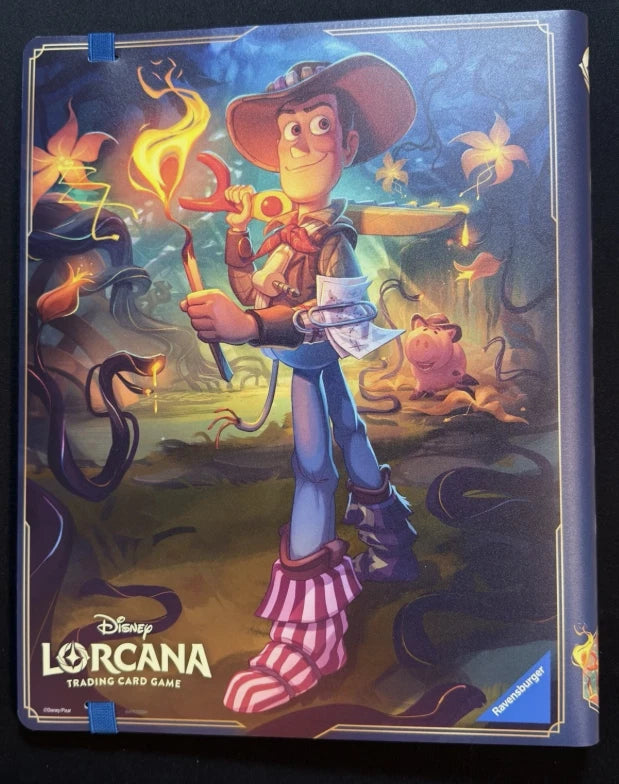 Disney Lorcana Toy Story Woody & Buzz Card Portfolio Binder - Holds 252 Cards - New (Binder Only)