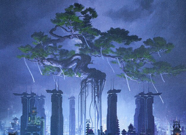 Kamigawa: Neon Dynasty — art from Boseiju, Who Endures