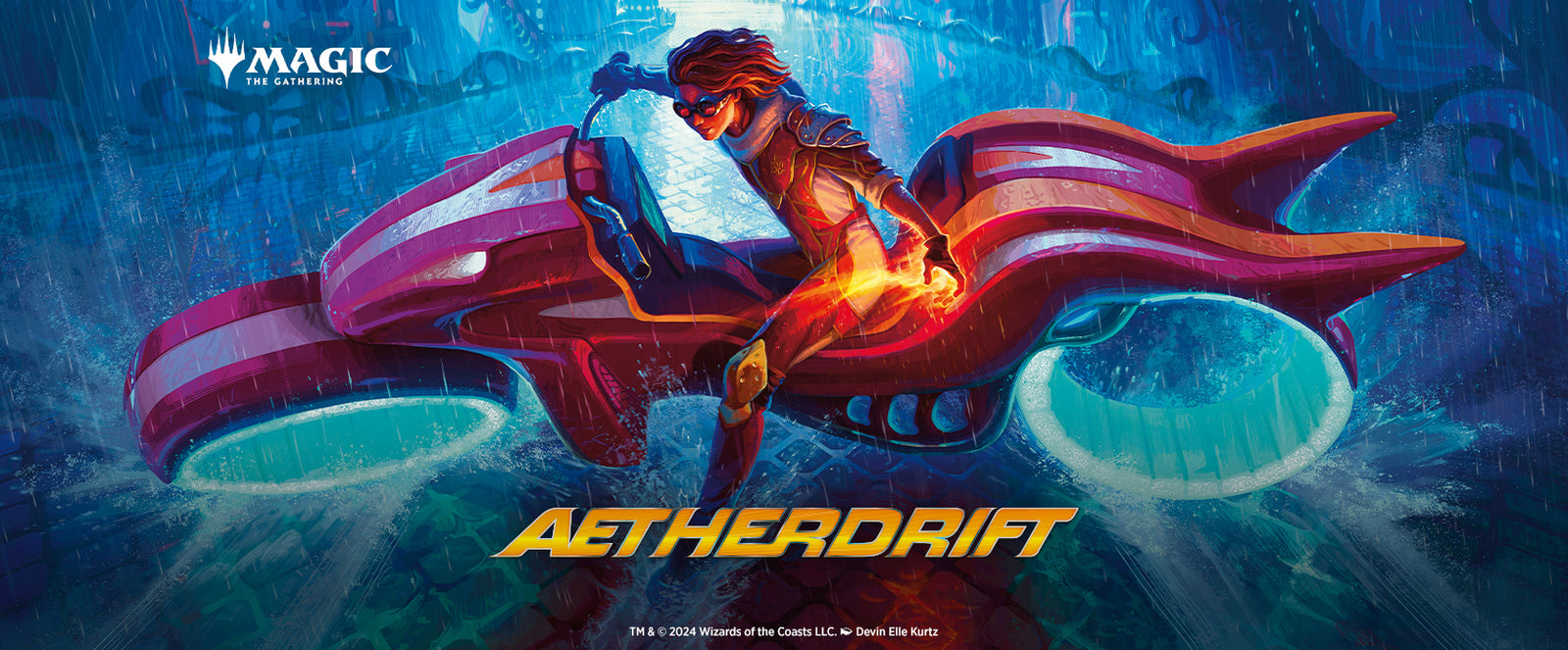 Promo Pack: Aetherdrift (Magic the Gathering) — official Wizards banner