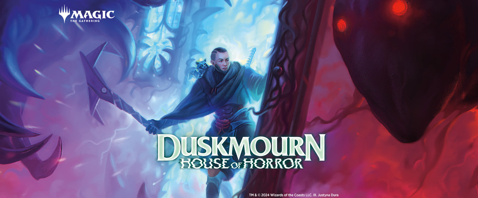 Promo Pack: Duskmourn: House of Horror (Magic the Gathering) — official Wizards banner