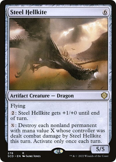 Steel Hellkite (Commander 2022 Starter Decks) Light Play