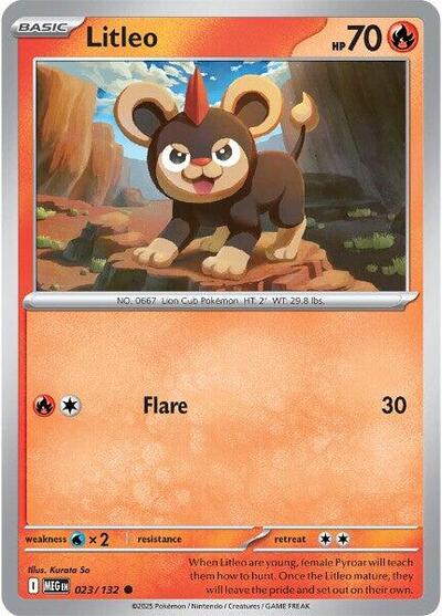 Litleo - 023 (ME01: Mega Evolution) Near Mint