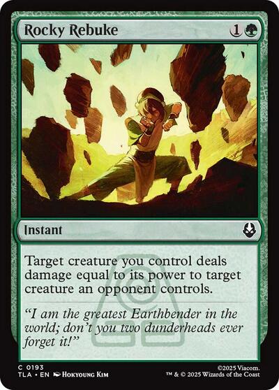 Rocky Rebuke (Avatar: The Last Airbender) Near Mint Foil