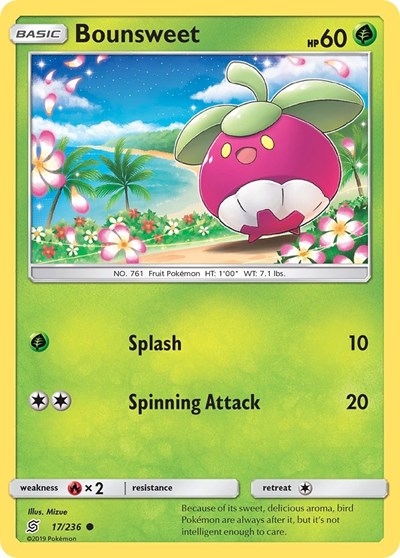 Bounsweet (SM - Unified Minds) Near Mint Reverse Holofoil