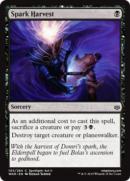Spark Harvest (War of the Spark) Light Play Foil
