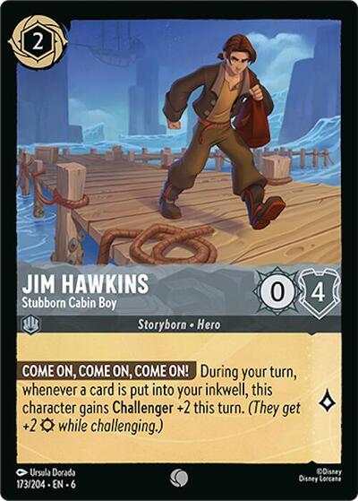 Jim Hawkins - Stubborn Cabin Boy (Azurite Sea) Near Mint Cold Foil