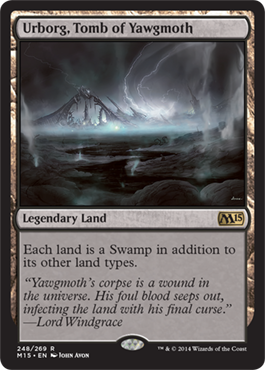 Urborg, Tomb of Yawgmoth (Magic 2015 Core Set) Light Play