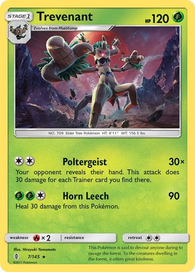Trevenant (SM - Guardians Rising) Near Mint