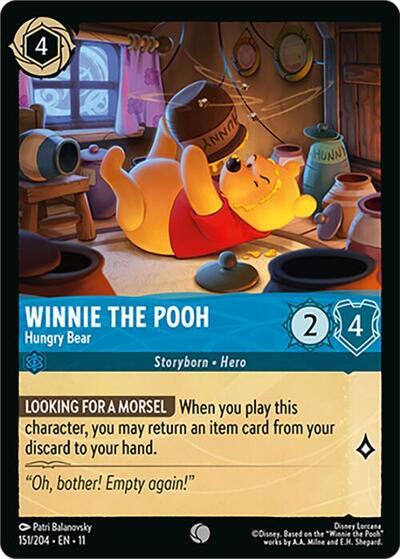 Winnie the Pooh - Hungry Bear (Winterspell) Near Mint