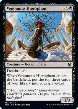 Venomous Hierophant (Theros Beyond Death) Light Play Foil