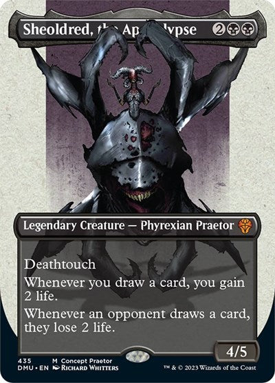 Sheoldred, the Apocalypse (Concept Praetor) (Phyrexia: All Will Be One) Light Play