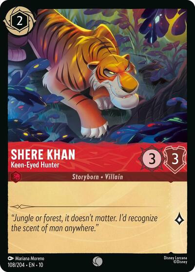 Shere Khan - Keen-Eyed Hunter (Whispers in the Well) Near Mint Cold Foil