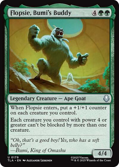 Flopsie, Bumi's Buddy (Avatar: The Last Airbender) Near Mint Foil