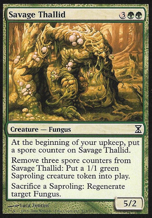 Savage Thallid (Time Spiral) Light Play