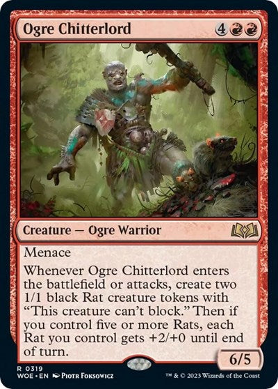 Ogre Chitterlord (Wilds of Eldraine) Near Mint Foil