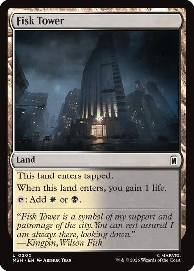 Fisk Tower (Marvel Super Heroes) Near Mint Foil