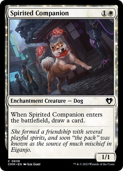 Spirited Companion (Commander Masters) Light Play