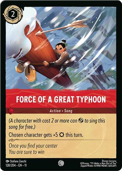 Force of a Great Typhoon (Winterspell) Near Mint Cold Foil