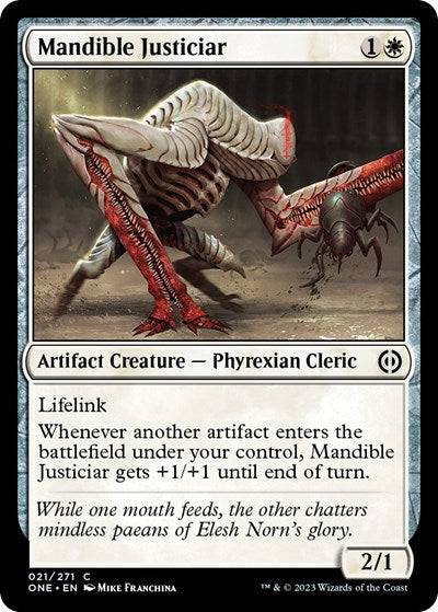 Mandible Justiciar (Phyrexia: All Will Be One) Near Mint Foil