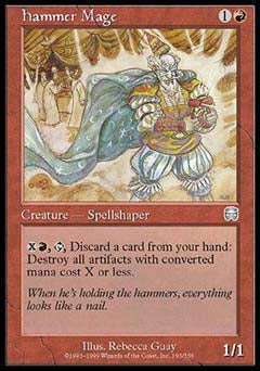 Hammer Mage (Mercadian Masques) Light Play