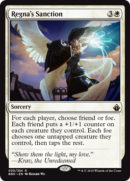 Regna's Sanction (Battlebond) Light Play