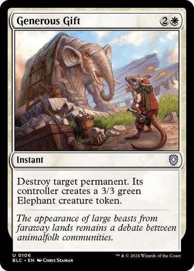 Generous Gift (Commander: Bloomburrow) Near Mint