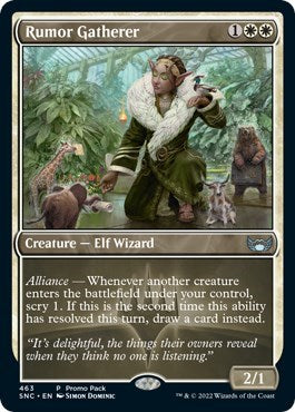 Rumor Gatherer (Promo Pack: Streets of New Capenna) Light Play