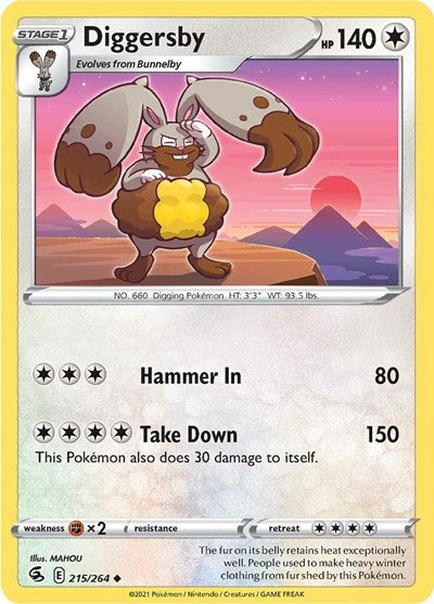 Diggersby (SWSH08: Fusion Strike) Near Mint