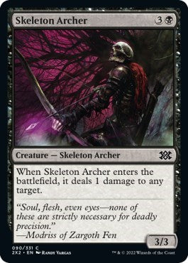 Skeleton Archer (Double Masters 2022) Light Play Foil