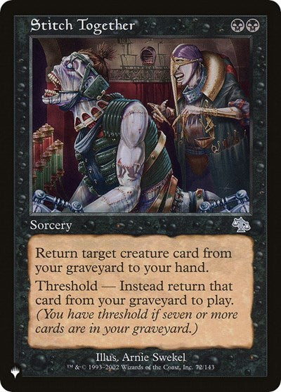 Stitch Together (The List) Near Mint