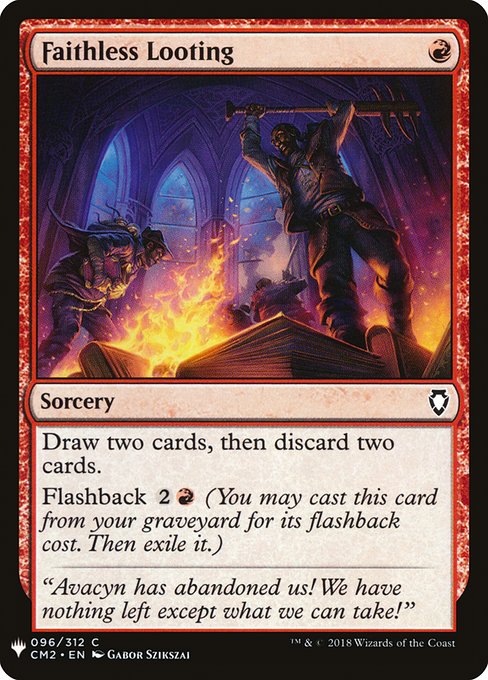 Faithless Looting (Mystery Booster) Light Play