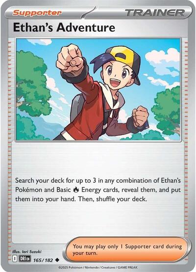 Ethan's Adventure - 165 (SV10: Destined Rivals) Near Mint Reverse Holofoil