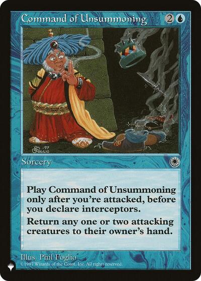 Command of Unsummoning (The List) Near Mint