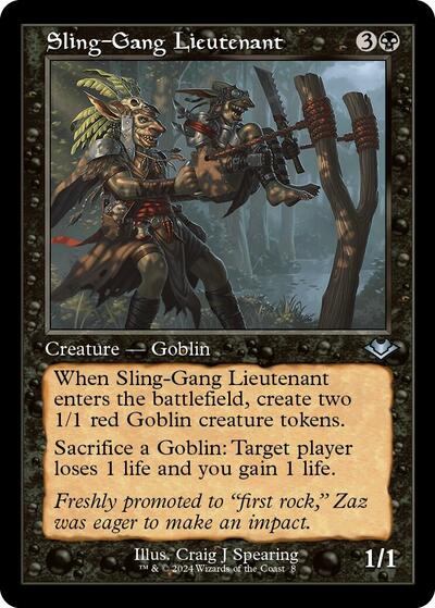 Sling-Gang Lieutenant (Retro Frame) (Modern Horizons) Light Play Foil