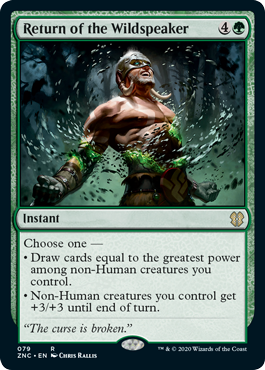 Return of the Wildspeaker (Commander 2020 Zendikar Rising) Light Play