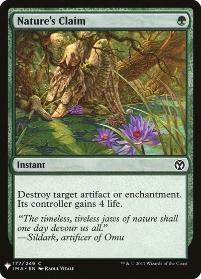 Nature's Claim (Mystery Booster) Light Play